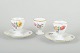 Royal 
Copenhagen
Saxon Flower 
egg cups, c. 
1900.
Three 
porcelain egg 
cups, two with 
fixed ...