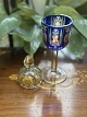 Bohemia crystal 
goblets with 
lids made of 
overflow glass, 
hand-cut lead 
crystal, enamel 
and ...