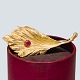 Bernhard Hertz; 
Brooch in 14k 
gold set with a 
ruby