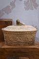 Antik svensk 
oval empire 
fajance terrin 
fra 1810-40 med 
...