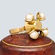 Jens Asby; Ring 
of 14k gold set 
with pearls
