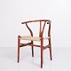 Hans J. Wegner Y-stole, model CH24. Mahogni med naturflet. Carl Hansen & Søn. 2 stk. på ...