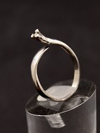 18 karat hvidguld ring  med diamant