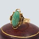 Bræmer Jensen 
gold jewellery.
A 14k gold 
ring set with 
an amazonite.
Ring size 50.
Stamped ...
