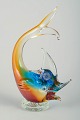 Murano Glas
Farverig 
glasskulptur af 
fisk, 
1960/70’erne.