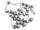 Georg Jensen sterling silver, Aria necklace with 27 square silver cubes.Hallmarked "GEORG ...