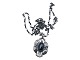 Georg Jensen sterling silver, year jewellery 2000 - pendant with hematite and necklace.The ...