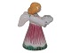 Hjorth art potteryRed angel figurine / candle light holder