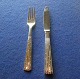 Champagne Danish solid silver flatware, settings luncheon cutlery of 2 pieces