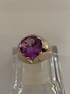 Vintage Ladies Ring with Purple Stone 14 Karat GoldStamped HJ. 585Size 54Nice and ...
