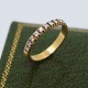 Erik Graugaard; Ring in 14k gold, set with 12 diamonds, a total of 0.36 ct. Wesselton VS. Size ...