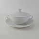 Bouillonkop med låg og underkop i glat hvidt porcelænStelform 601Producent Bing & ...