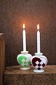 Aluminia Christmas hearts in earthenware with space for a small Christmas candle...