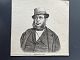 Hans Peter Hansen (1829-99):Portræt af Telegrafdirektør, Etatsråd og digter Peter Faber ...