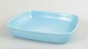 Höganäs Keramik, large bowl in turquoise glaze.Square bowl in stoneware with rounded corners ...