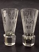 Frimurer glas med mange symboler H.16 cm. emne nr. 632451
