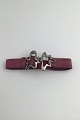 Georg Jensen Sterling Silver Bracelet No. 429B Splash (Purple) Henning Koppel Measures Buckle 5 ...