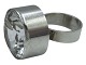 Niels Erik From sterling silver, large ring with large crystal.Hallmarked "FROM 925S". N.E. ...