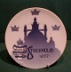 Royal Copenhagen platter. Kongelig mindeplatte.Royal Copenhagen mindeplatte #10 Stockholm ...