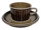 Arabia Finland Kosmos, small coffeecup with matching saucer.Designed by Gunvor ...