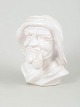 Michael Andersen & Søn, fisker buste model 3934.Naturalistisk udført porcelænsbuste ...