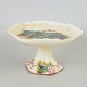 Gustavsberg majolica compote.Decorative compote in glazed ceramic with relief moulded and ...
