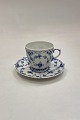 Royal Copenhagen Musselmalet Helblonde Kaffekop og Underkop No. 1035Markeret som ...