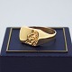 Signetring i 14 kt. guld.Ring str. 69.Stemplet "585"Dansk guldsmykke.Kontakt os ...