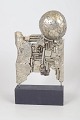 Åke Lagerberg, "Negativ förvandling" skulptur i metal.Monumental abstrakt skulptur udført i ...