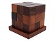 Piet Hein Soma Cube. Puzzle in rosewood. This copy belonged to architect Mogens Lassen and was ...