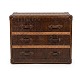 Flot Steamer Trunk i kraftigt læder. Super stand.H 80cmW 98cmD 48 ...