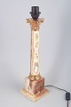 Stor italiensk alabast bordlampe.Elegant og dekorativ bordlampe udført i massiv alabast med ...