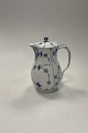 Royal Copenhagen Musselmalet Riflet Chokolade kande No. 30Måler 20cm / 7.87 inchHar mini ...