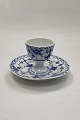 Royal Copenhagen Musselmalet Halvblonde Æggebæger med fast fod No. 5432. SorteringMåler 6,5 ...