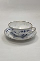 Royal Copenhagen Blue Fluted Plain with Gold Tea Cup and Saucer1. QualityCup Diameter 8 cm / ...