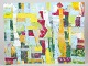 Lucja Szostak, abstrakt maleri, listet polsk billedkunstner.Abstrakt komposition udført i ...