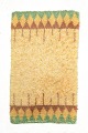 Swedish handwoven rya carpet.Handwoven wool rya carpet with a deep pile and a simple ...