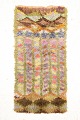 Swedish handwoven rya carpet.Handwoven wool rya carpet with a deep pile and a decorative ...