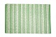 Swedish Rölakan rug.Handwoven Swedish Rölakan wool rug with a striped composition in green and ...