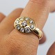 Charlotte Sibbeseb Hansen; Ring i 14 kt. guld med diamanter