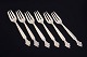 Georg Jensen, set of six Acanthus cake forks.Set of six cake forks in 830 silver featuring ...