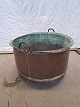 Kobberspand fra 1860erne.Den har brugsspor.Højde 30cm Diameter 44cm
