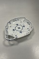 Tidlig Royal Copenhagen Musselmalet Riflet Bladformet skålMåler 27,5cm / 10.83 inch