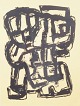 Robert Jacobsen, “Sjælebilleder”, serigrafi, listet dansk billedkunstner.Abstrakt ...
