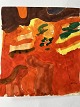 Lars Bertle (1925-2026):Komposition - Minder fra en strand.Gouache på papir.Lang ...