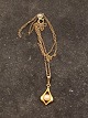 14 karat guld vedhæng med perle 1,9 x 1,2 cm. og 14 karat kæde 48 cm. emne 643951