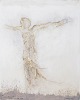 Nis Schmidt, "Tredie dag", mixed media på papir, listet ...