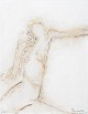 Nis Schmidt, "Pietà", mixed media på papir, listet dansk ...