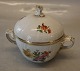 493-1680 Sukkerskål med låg 11 x 14 cm  Royal Copenhagen porcelæn Let Saksisk Blomst. Håndmalet. ...