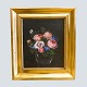 I. L. Jensens skole; Oliemaleri med blomster i vase, år 1852